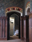 SX03381 Spiral staircase leading out of room in Cardiff castle.jpg